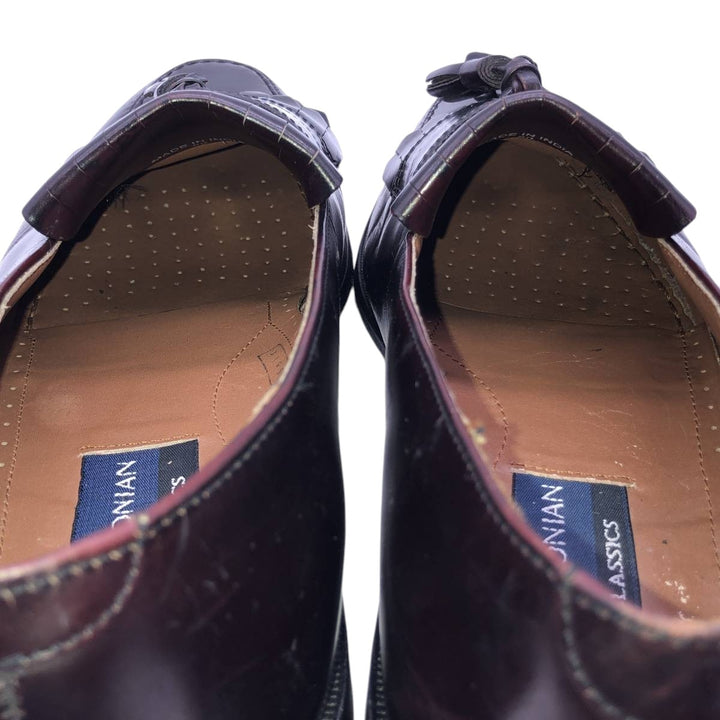 Bostonian CLASSICS FIRST FREX Quilted Tassel Loafers, Size 8M Men's 26.0cm genuine leather burgundy type Vintage Second Hand
