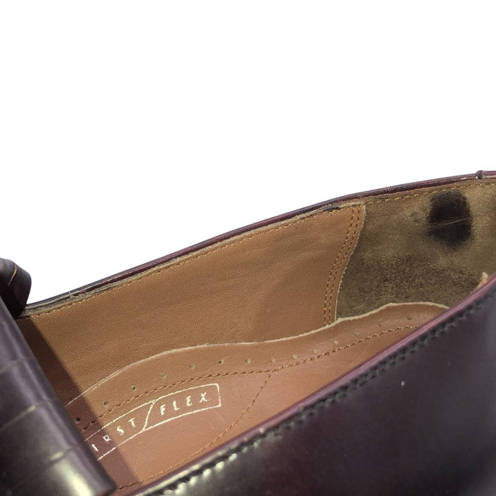Bostonian CLASSICS FIRST FREX Quilted Tassel Loafers, Size 8M Men's 26.0cm genuine leather burgundy type Vintage Second Hand
