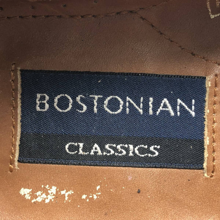 Bostonian CLASSICS FIRST FREX Quilted Tassel Loafers, Size 8M Men's 26.0cm genuine leather burgundy type Vintage Second Hand