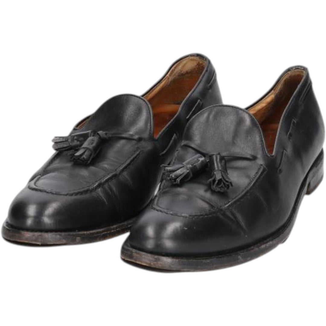 FINSBURY Classic Range Tassel Loafers, Made in Europe, Size 8 Men's 28.0cm genuine leather black type Vintage Second Hand
