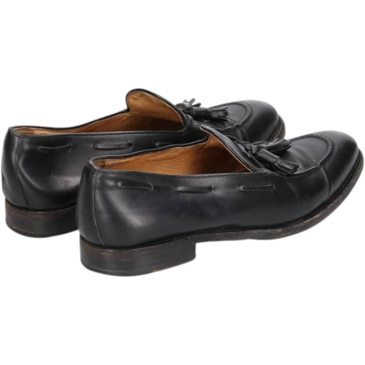 FINSBURY Classic Range Tassel Loafers, Made in Europe, Size 8 Men's 28.0cm genuine leather black type Vintage Second Hand
