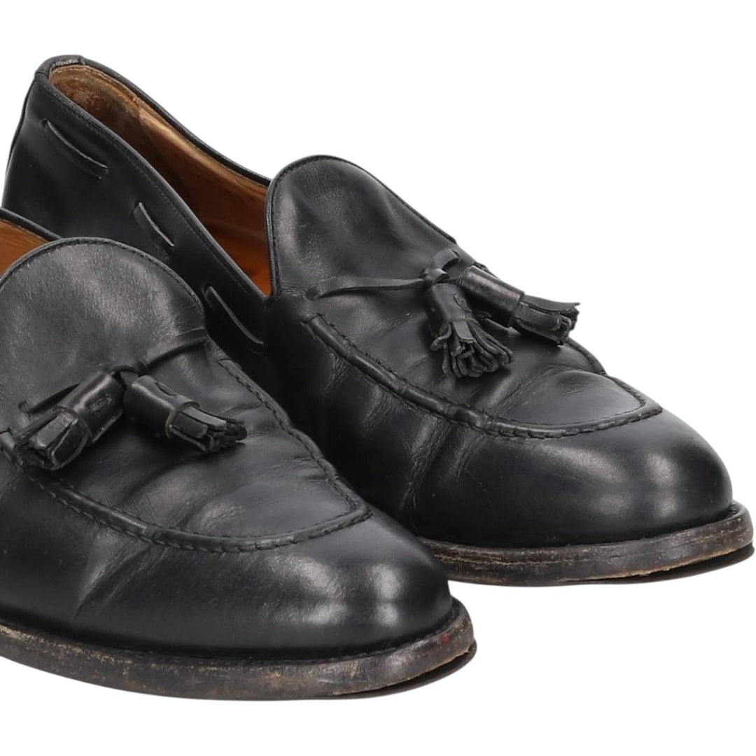 FINSBURY Classic Range Tassel Loafers, Made in Europe, Size 8 Men's 28.0cm genuine leather black type Vintage Second Hand