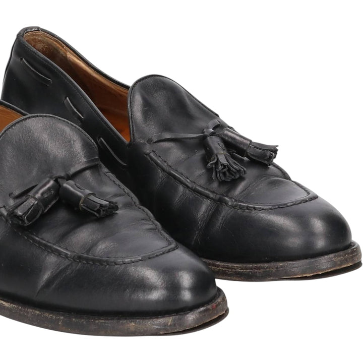 FINSBURY Classic Range Tassel Loafers, Made in Europe, Size 8 Men's 28.0cm genuine leather black type Vintage Second Hand