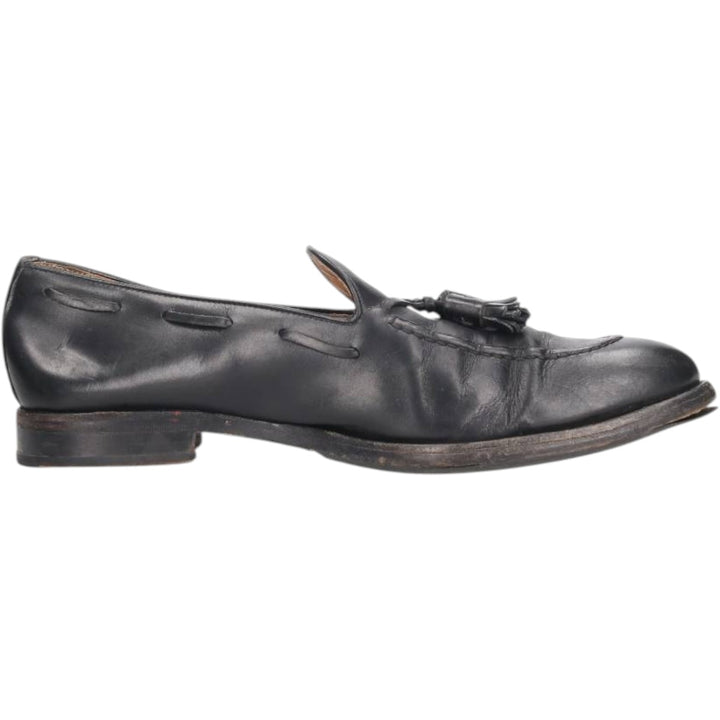 FINSBURY Classic Range Tassel Loafers, Made in Europe, Size 8 Men's 28.0cm genuine leather black type Vintage Second Hand