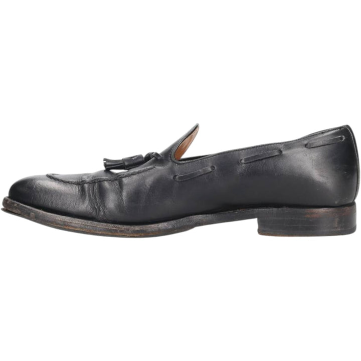 FINSBURY Classic Range Tassel Loafers, Made in Europe, Size 8 Men's 28.0cm genuine leather black type Vintage Second Hand