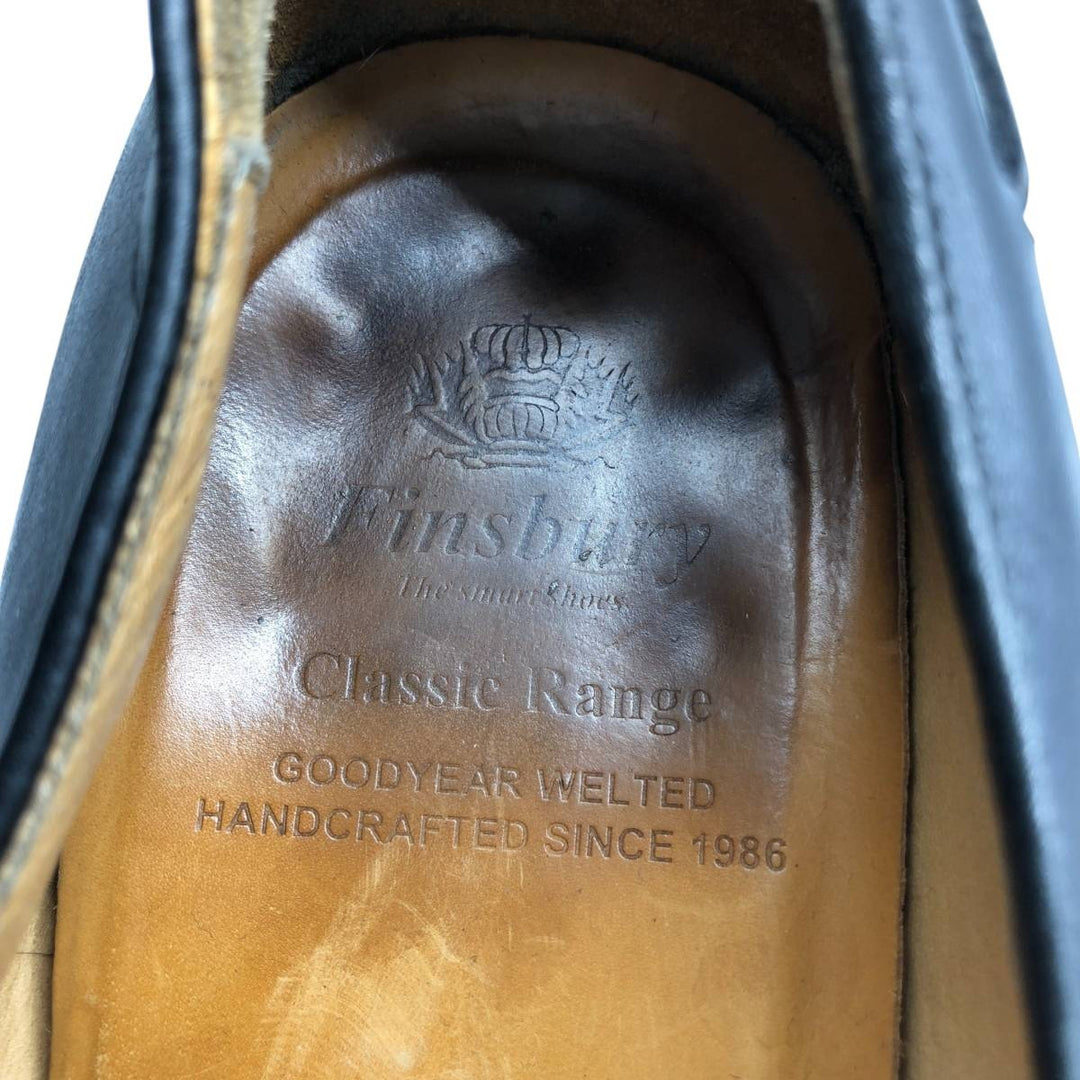 FINSBURY Classic Range Tassel Loafers, Made in Europe, Size 8 Men's 28.0cm genuine leather black type Vintage Second Hand