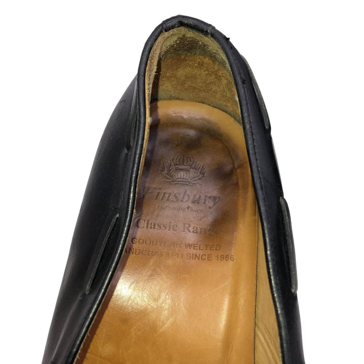 FINSBURY Classic Range Tassel Loafers, Made in Europe, Size 8 Men's 28.0cm genuine leather black type Vintage Second Hand