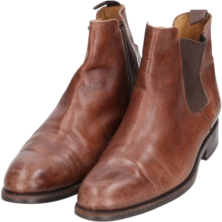 LODING Side Gore Boots 7 1/2 Men's 26.0cm genuine leather brown type Vintage Second Hand