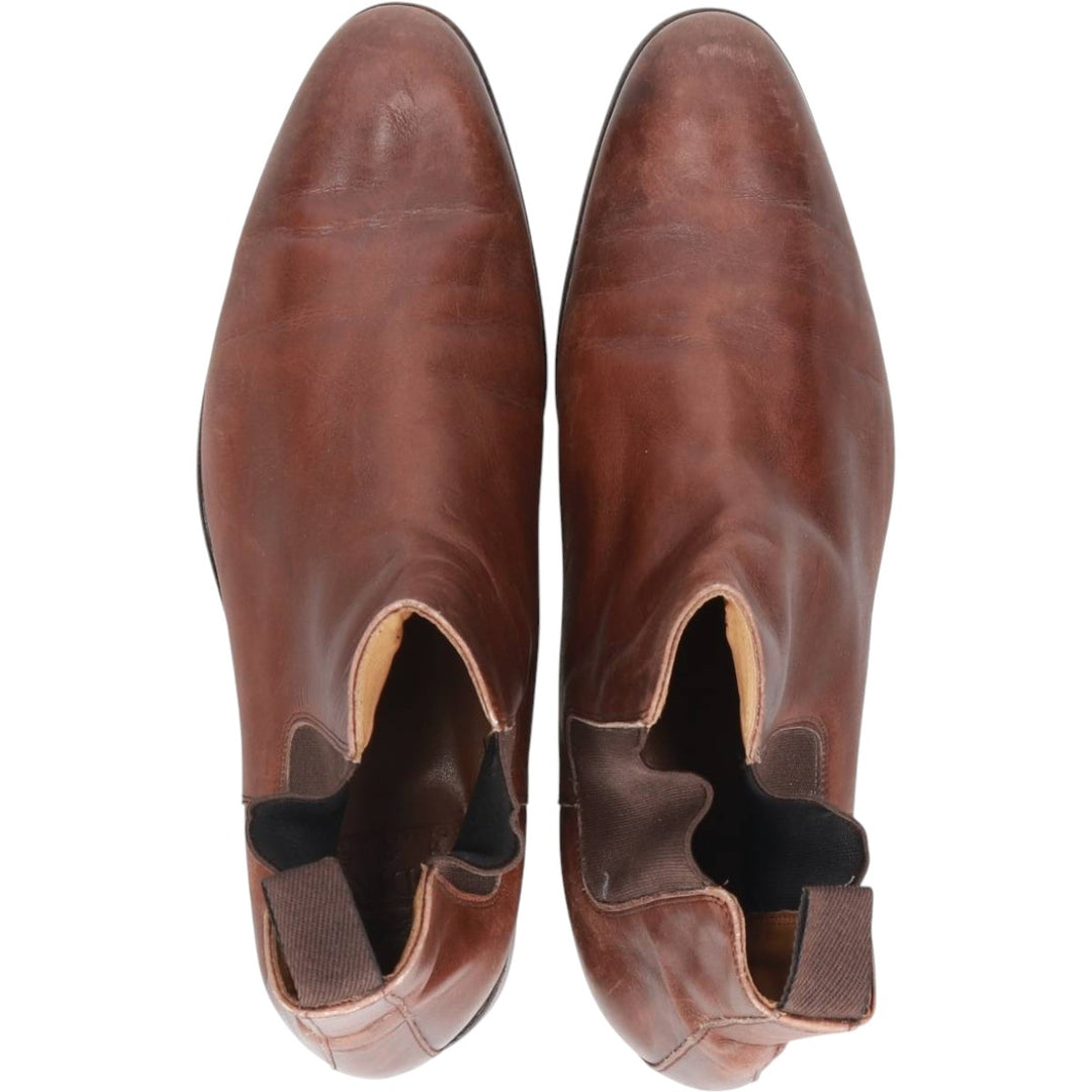 LODING Side Gore Boots 7 1/2 Men's 26.0cm genuine leather brown type Vintage Second Hand