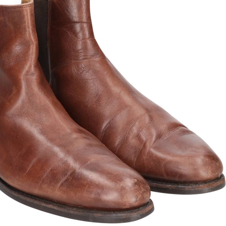 LODING Side Gore Boots 7 1/2 Men's 26.0cm genuine leather brown type Vintage Second Hand