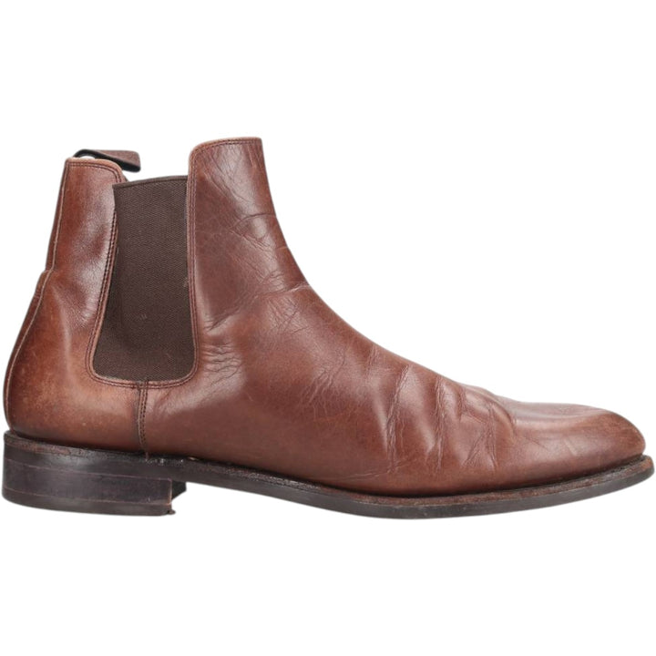 LODING Side Gore Boots 7 1/2 Men's 26.0cm genuine leather brown type Vintage Second Hand