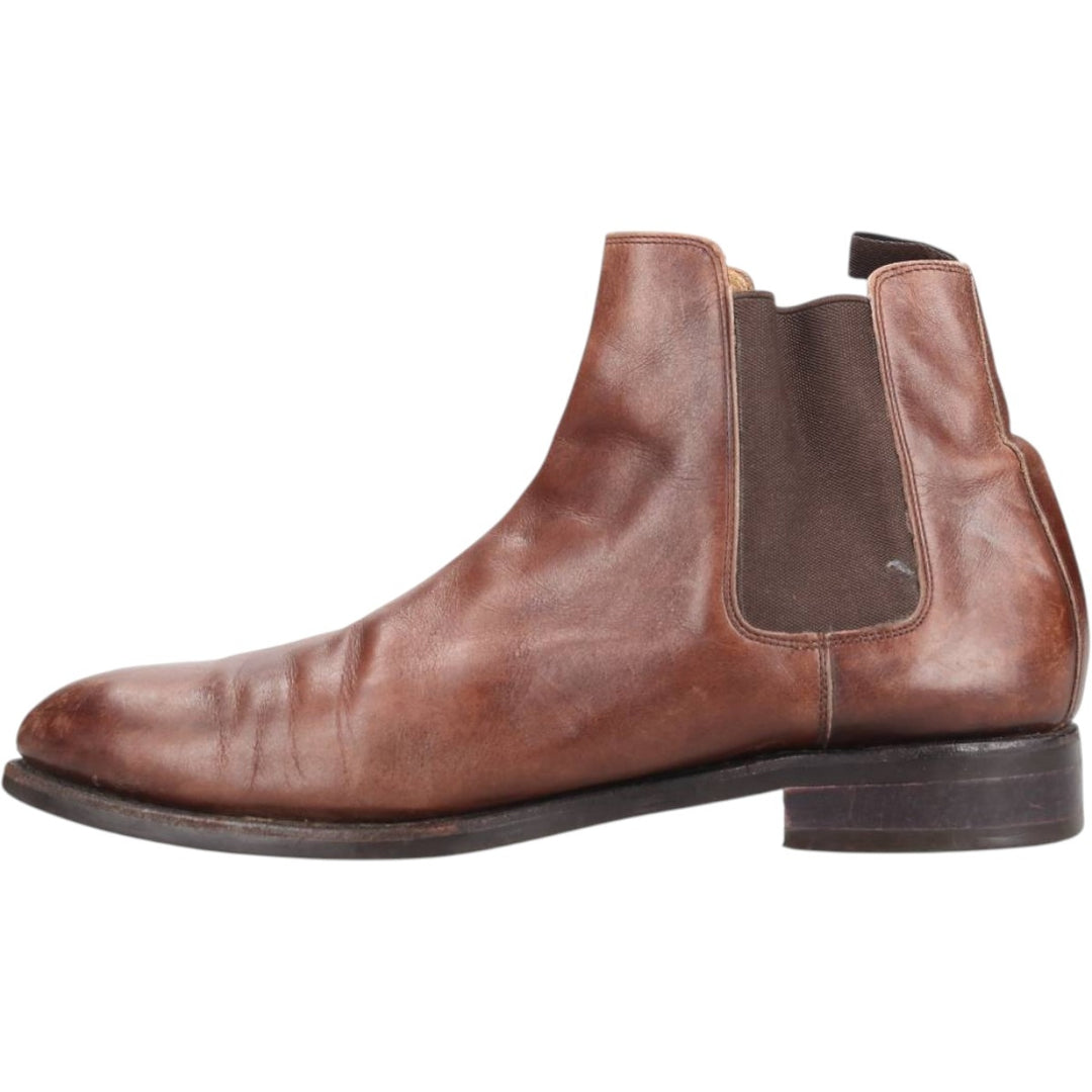 LODING Side Gore Boots 7 1/2 Men's 26.0cm genuine leather brown type Vintage Second Hand