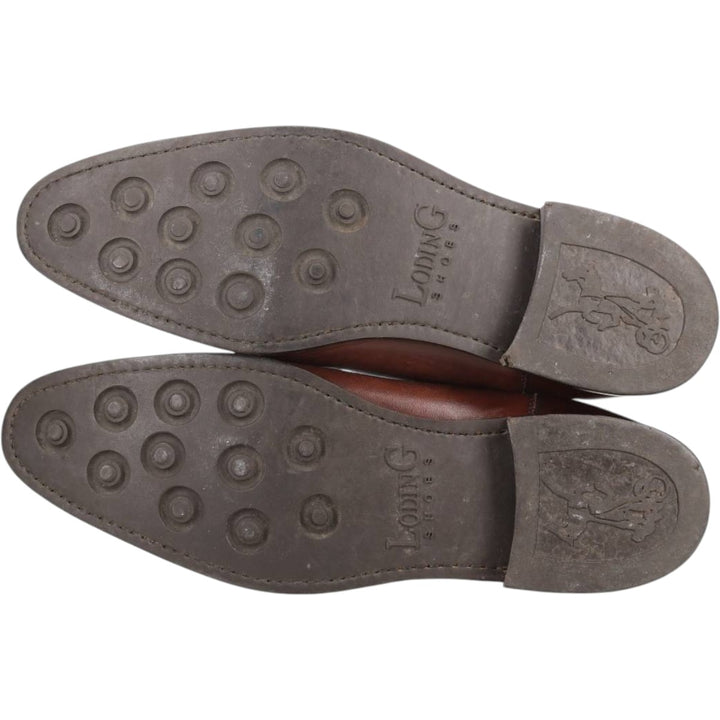 LODING Side Gore Boots 7 1/2 Men's 26.0cm genuine leather brown type Vintage Second Hand