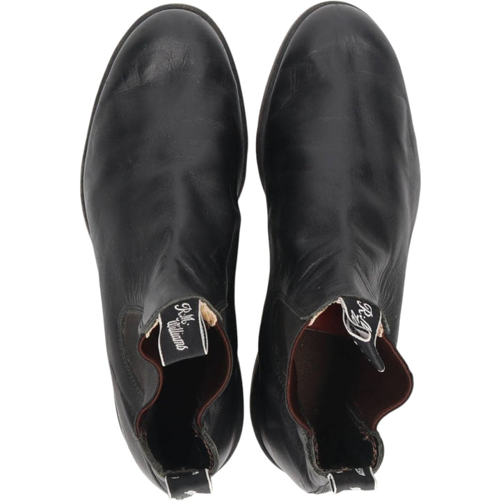 RMWilliams Side Gore Boots, Made in Australia, Size 7 1/2 Men's 26.0cm genuine leather black type Vintage Second Hand