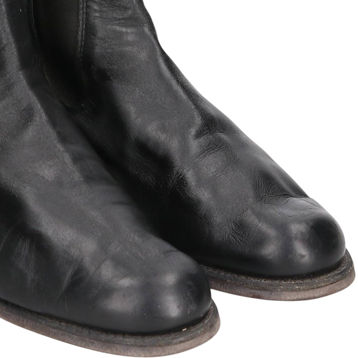 RMWilliams Side Gore Boots, Made in Australia, Size 7 1/2 Men's 26.0cm genuine leather black type Vintage Second Hand