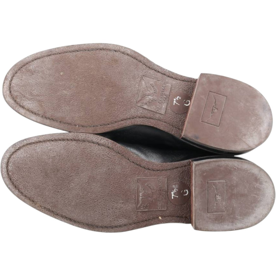 RMWilliams Side Gore Boots, Made in Australia, Size 7 1/2 Men's 26.0cm genuine leather black type Vintage Second Hand