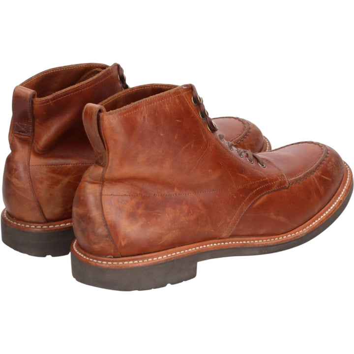 J.Crew U-tip short boots, size 10 1/2 Men's 28.5cm genuine leather brown type Vintage Second Hand