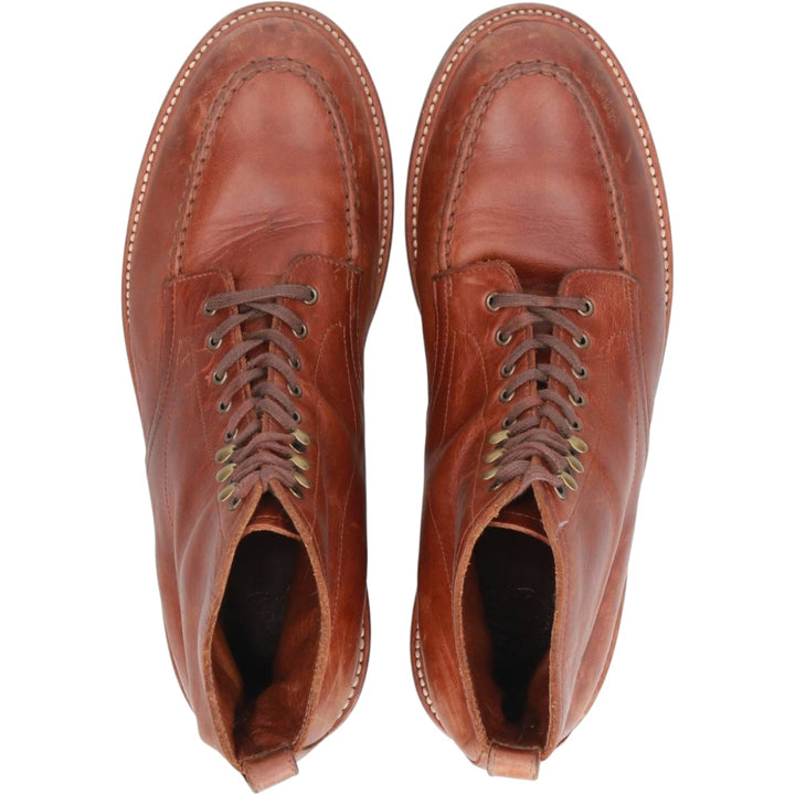 J.Crew U-tip short boots, size 10 1/2 Men's 28.5cm genuine leather brown type Vintage Second Hand