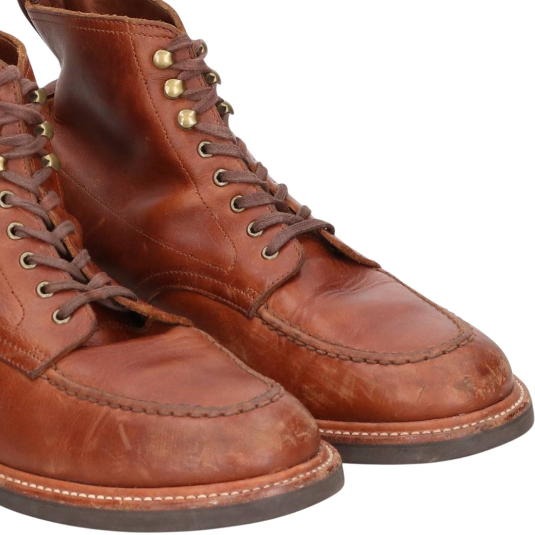 J.Crew U-tip short boots, size 10 1/2 Men's 28.5cm genuine leather brown type Vintage Second Hand