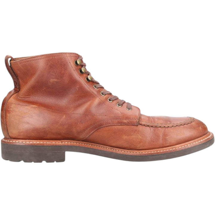 J.Crew U-tip short boots, size 10 1/2 Men's 28.5cm genuine leather brown type Vintage Second Hand