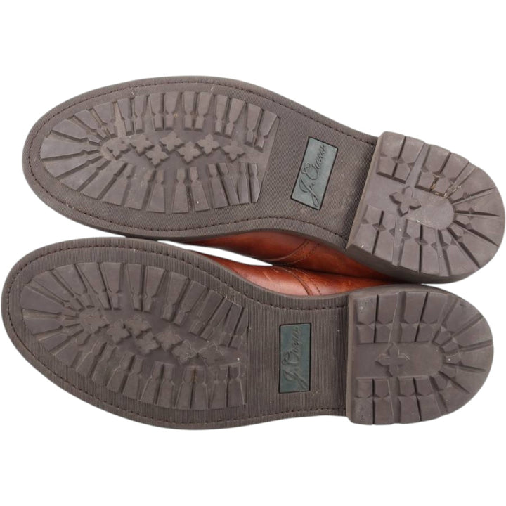 J.Crew U-tip short boots, size 10 1/2 Men's 28.5cm genuine leather brown type Vintage Second Hand