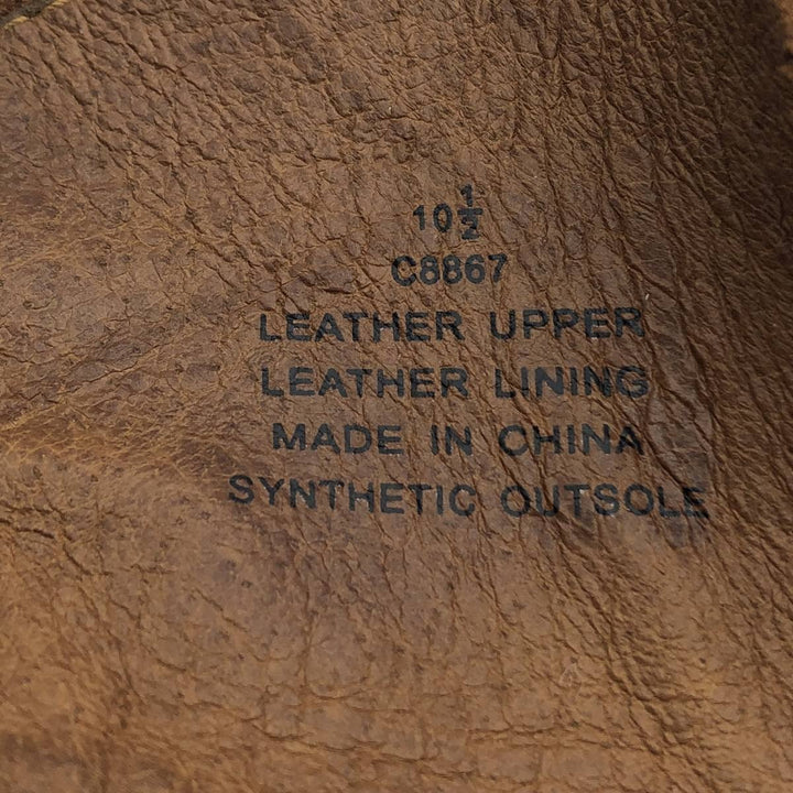 J.Crew U-tip short boots, size 10 1/2 Men's 28.5cm genuine leather brown type Vintage Second Hand