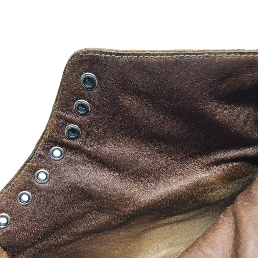 J.Crew U-tip short boots, size 10 1/2 Men's 28.5cm genuine leather brown type Vintage Second Hand