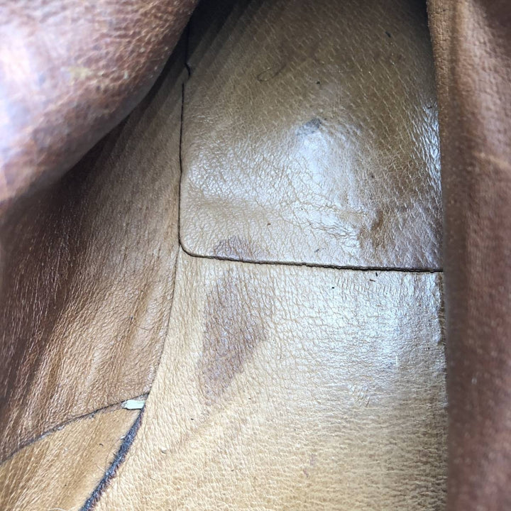 J.Crew U-tip short boots, size 10 1/2 Men's 28.5cm genuine leather brown type Vintage Second Hand