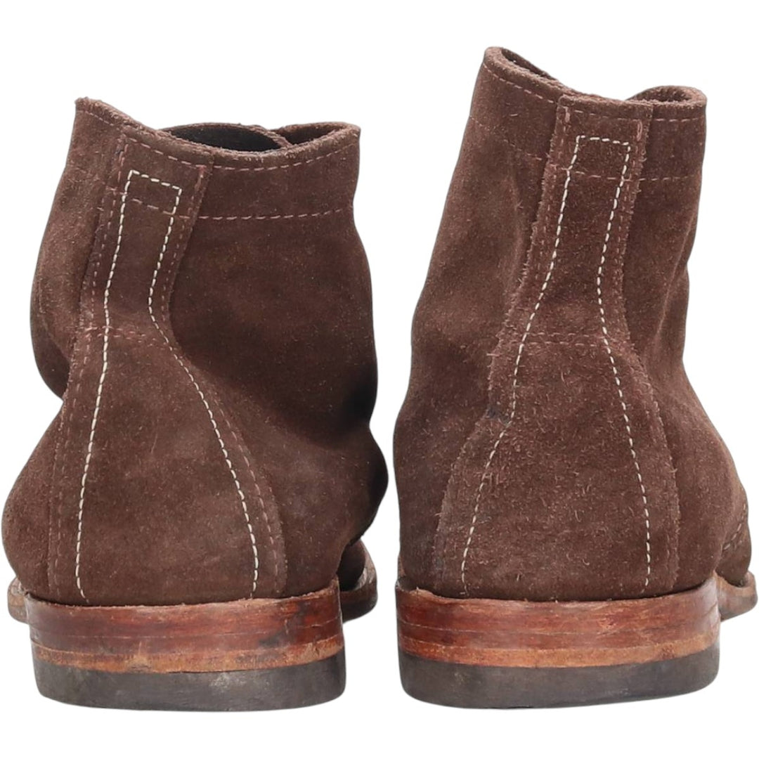 Wolverine 1000 Mile Suede Work Boots, Made in USA, 9D, Men's Size 10.6" (saa015109) Men's 27.0cm Genuine Leather Suede brown type Vintage Second Hand