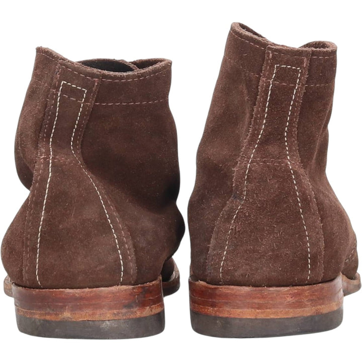 Wolverine 1000 Mile Suede Work Boots, Made in USA, 9D, Men's Size 10.6" (saa015109) Men's 27.0cm Genuine Leather Suede brown type Vintage Second Hand