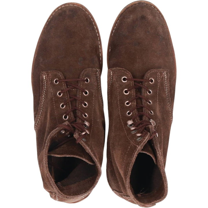 Wolverine 1000 Mile Suede Work Boots, Made in USA, 9D, Men's Size 10.6" (saa015109) Men's 27.0cm Genuine Leather Suede brown type Vintage Second Hand