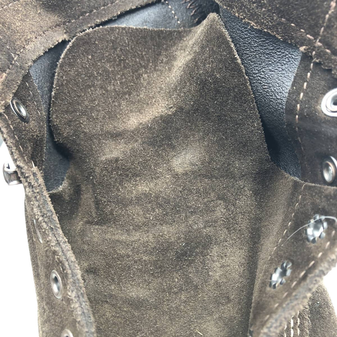 Wolverine 1000 Mile Suede Work Boots, Made in USA, 9D, Men's Size 10.6" (saa015109) Men's 27.0cm Genuine Leather Suede brown type Vintage Second Hand