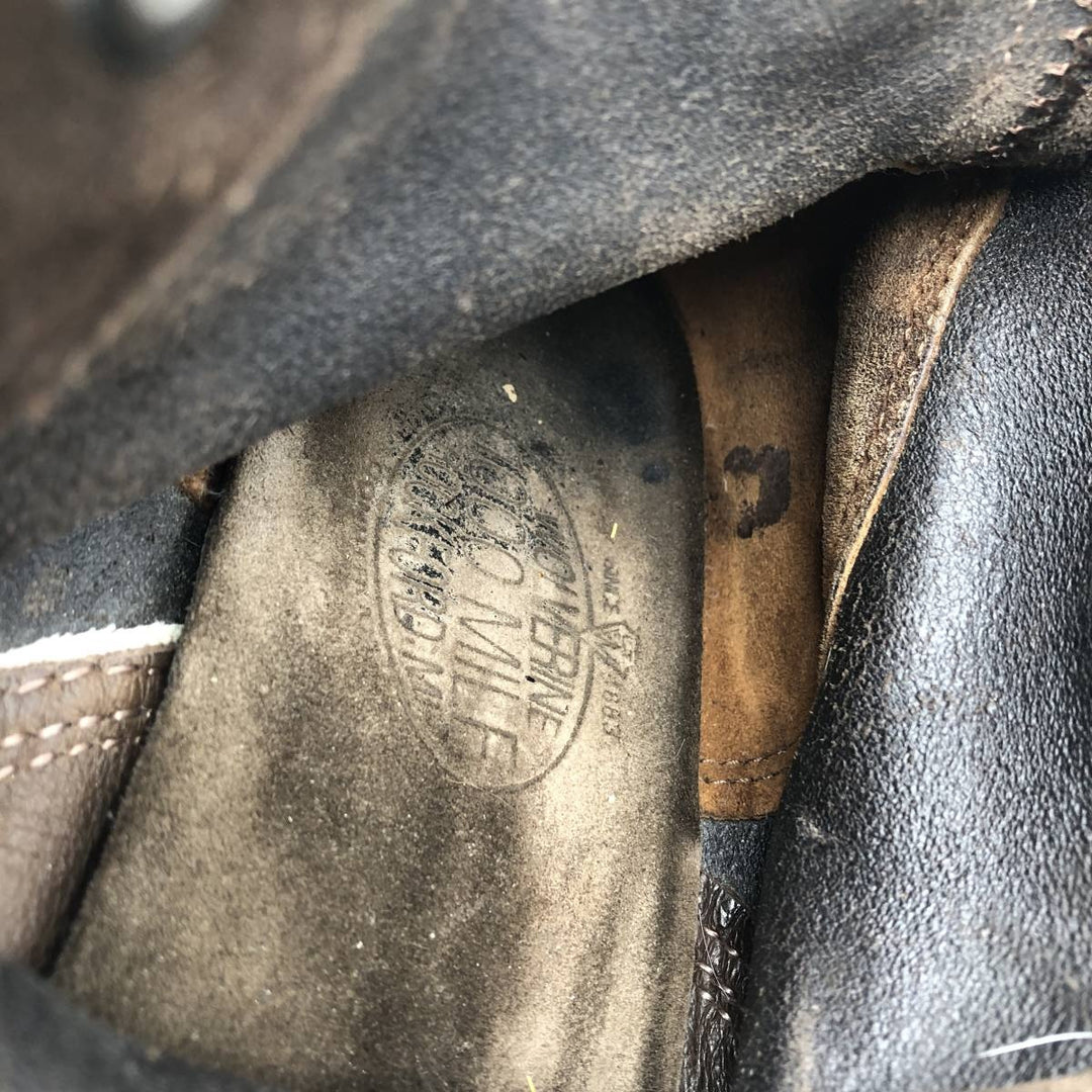 Wolverine 1000 Mile Suede Work Boots, Made in USA, 9D, Men's Size 10.6" (saa015109) Men's 27.0cm Genuine Leather Suede brown type Vintage Second Hand