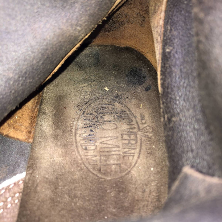 Wolverine 1000 Mile Suede Work Boots, Made in USA, 9D, Men's Size 10.6" (saa015109) Men's 27.0cm Genuine Leather Suede brown type Vintage Second Hand