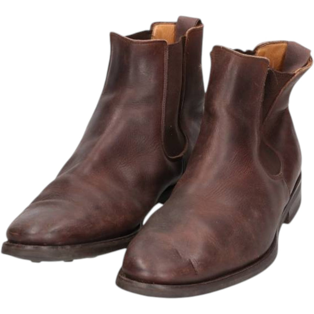 Bowen Side Gore Boots, Made in England, Size 9 Men's 27.5cm unclear brown type Vintage Second Hand
