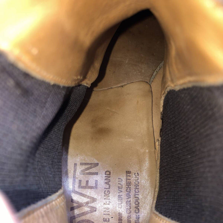 Bowen Side Gore Boots, Made in England, Size 9 Men's 27.5cm unclear brown type Vintage Second Hand