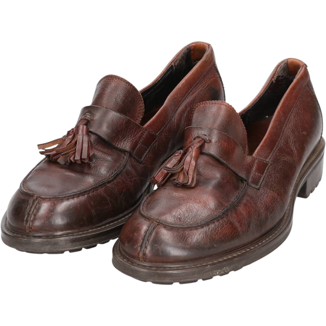 Tassel loafers Men's 28.0cm genuine leather brown type Vintage Second Hand