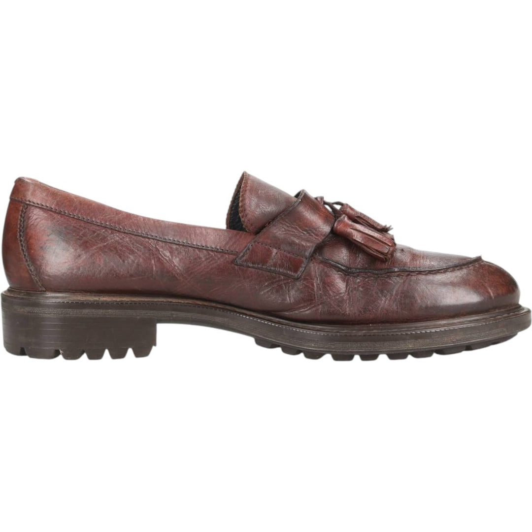 Tassel loafers Men's 28.0cm genuine leather brown type Vintage Second Hand