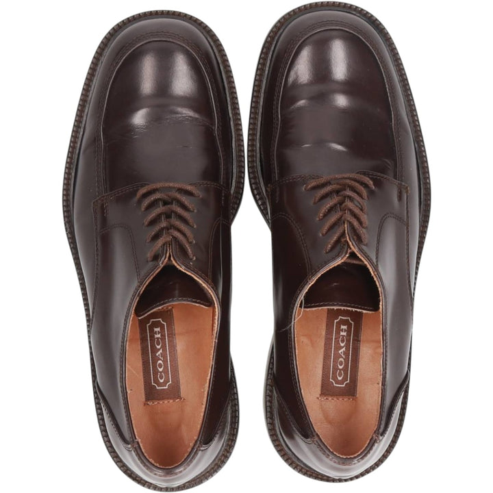 Coach U-tip shoes, made in Italy, size 7D Men's 25.5cm genuine leather brown type Vintage Second Hand