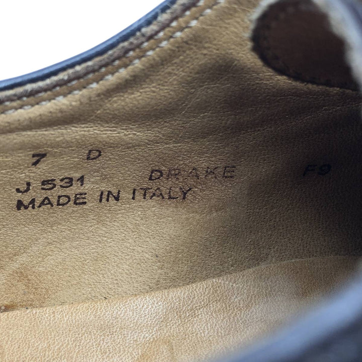 Coach U-tip shoes, made in Italy, size 7D Men's 25.5cm genuine leather brown type Vintage Second Hand