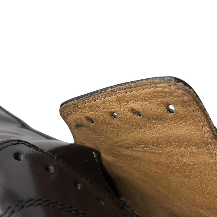 Coach U-tip shoes, made in Italy, size 7D Men's 25.5cm genuine leather brown type Vintage Second Hand