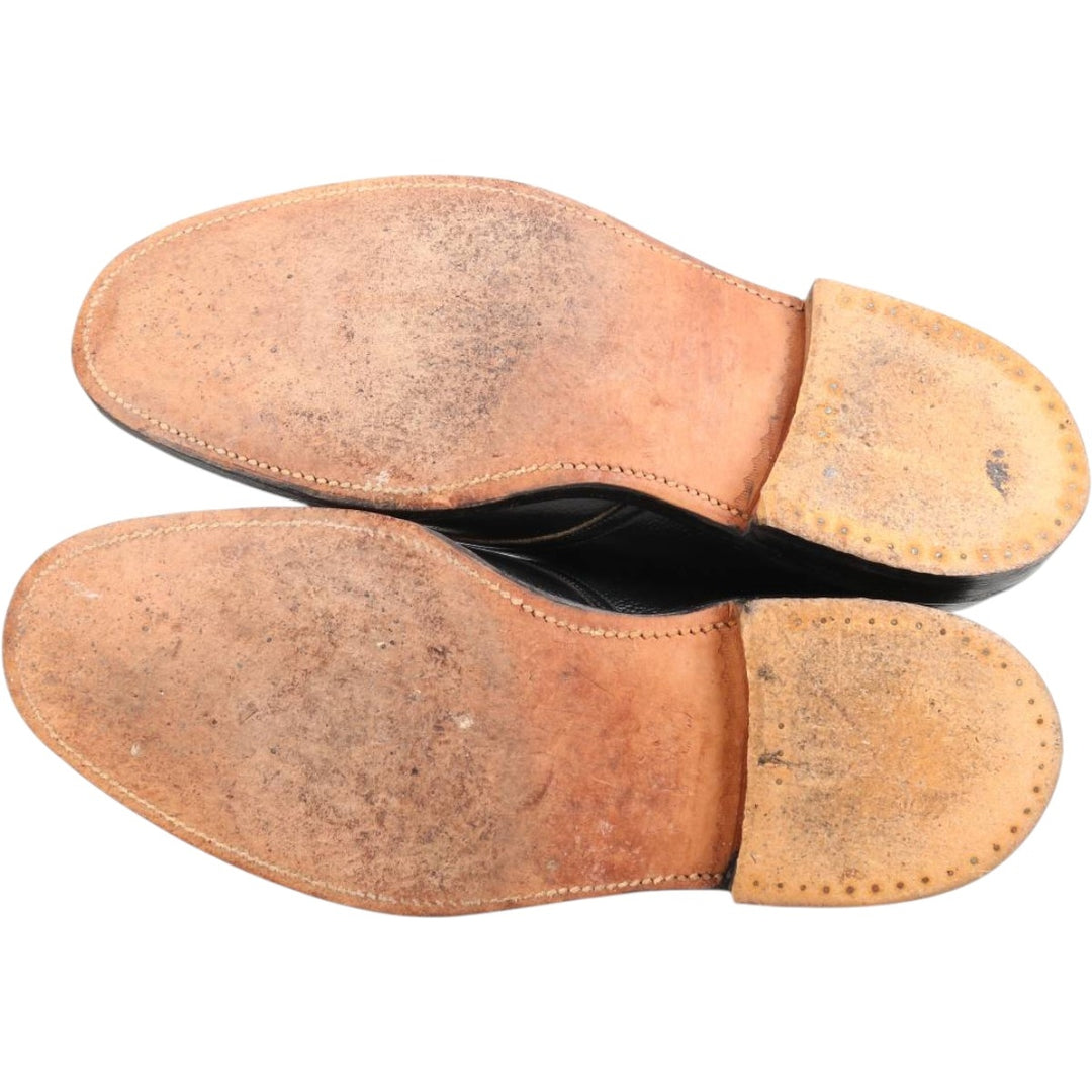 Plain toe shoes Men's 28.0cm genuine leather black type Vintage Second Hand