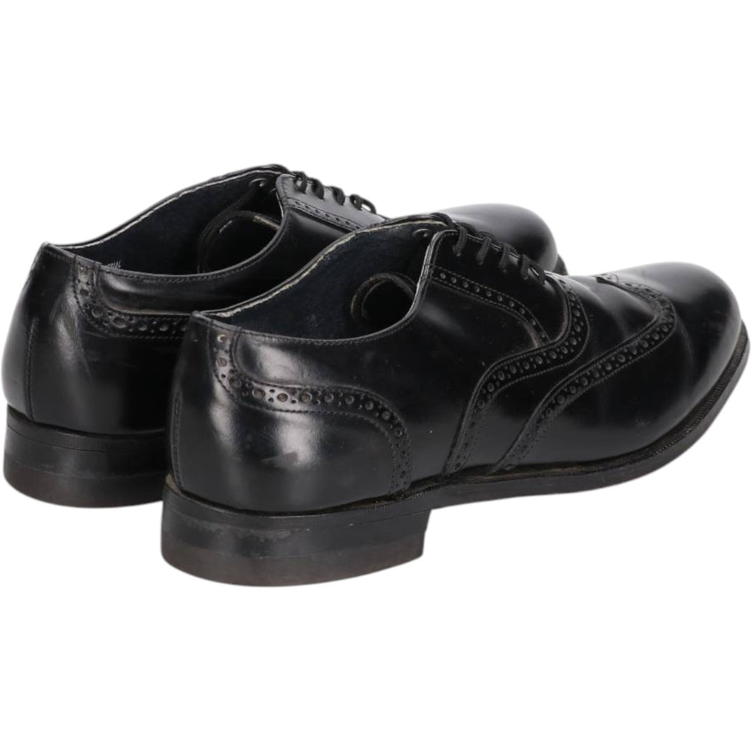 Stafford Wingtip Shoes, Made in USA, 8D Men's 26.0cm genuine leather black type Vintage Second Hand