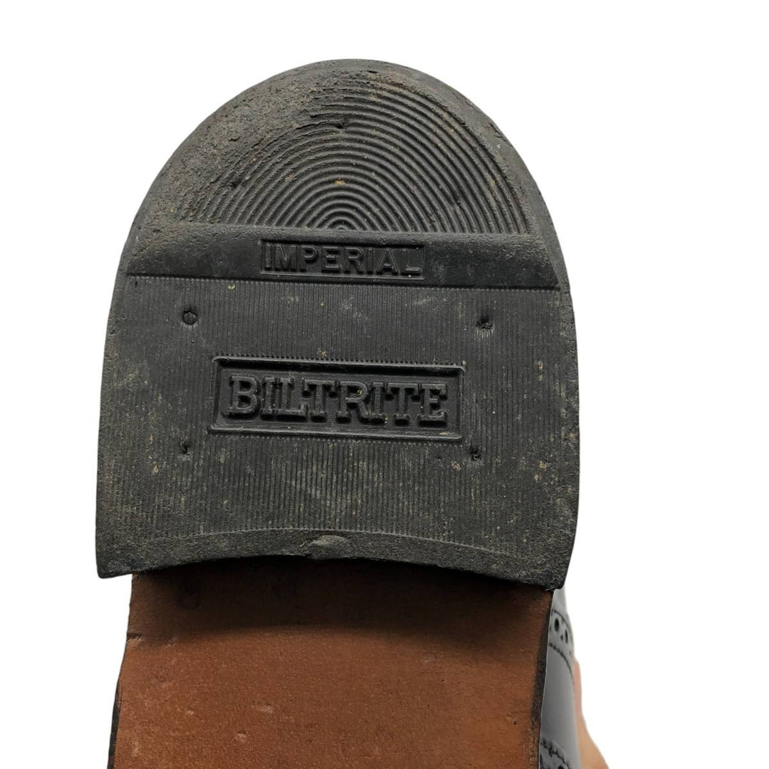 Stafford Wingtip Shoes, Made in USA, 8D Men's 26.0cm genuine leather black type Vintage Second Hand