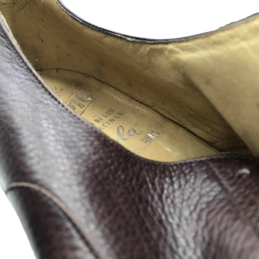 OLIMPIC Plain Toe Shoes 6 Women's 25.5cm genuine leather brown type Vintage Second Hand