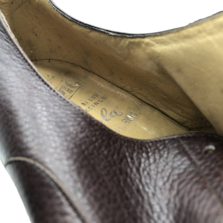 OLIMPIC Plain Toe Shoes 6 Women's 25.5cm genuine leather brown type Vintage Second Hand