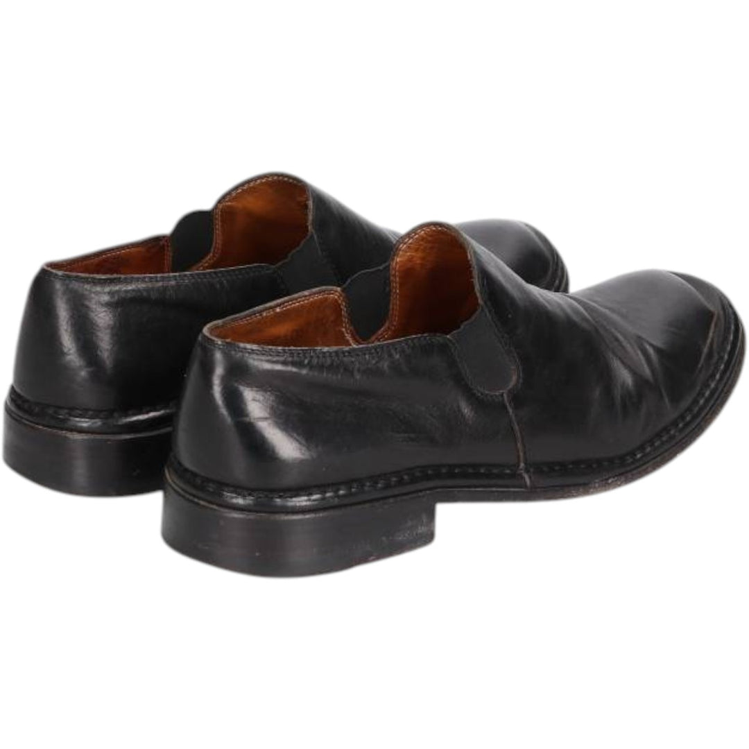 JOHN VARVATOS Side Gore Shoes Made in Italy Size 9 Men's 27.0cm genuine leather black type Vintage Second Hand