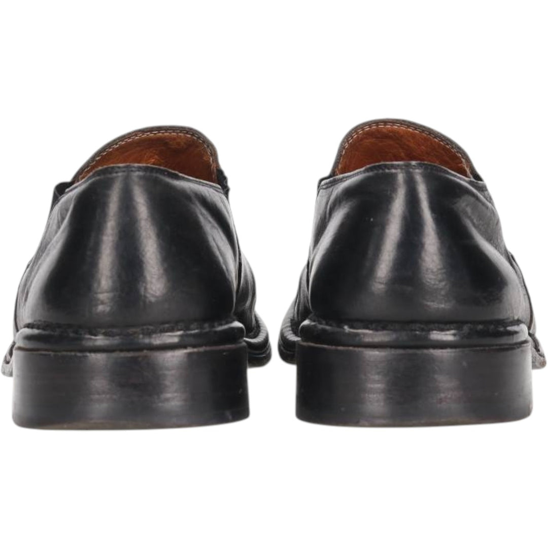 JOHN VARVATOS Side Gore Shoes Made in Italy Size 9 Men's 27.0cm genuine leather black type Vintage Second Hand