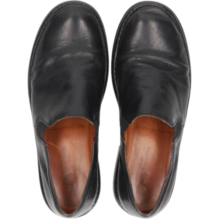 JOHN VARVATOS Side Gore Shoes Made in Italy Size 9 Men's 27.0cm genuine leather black type Vintage Second Hand