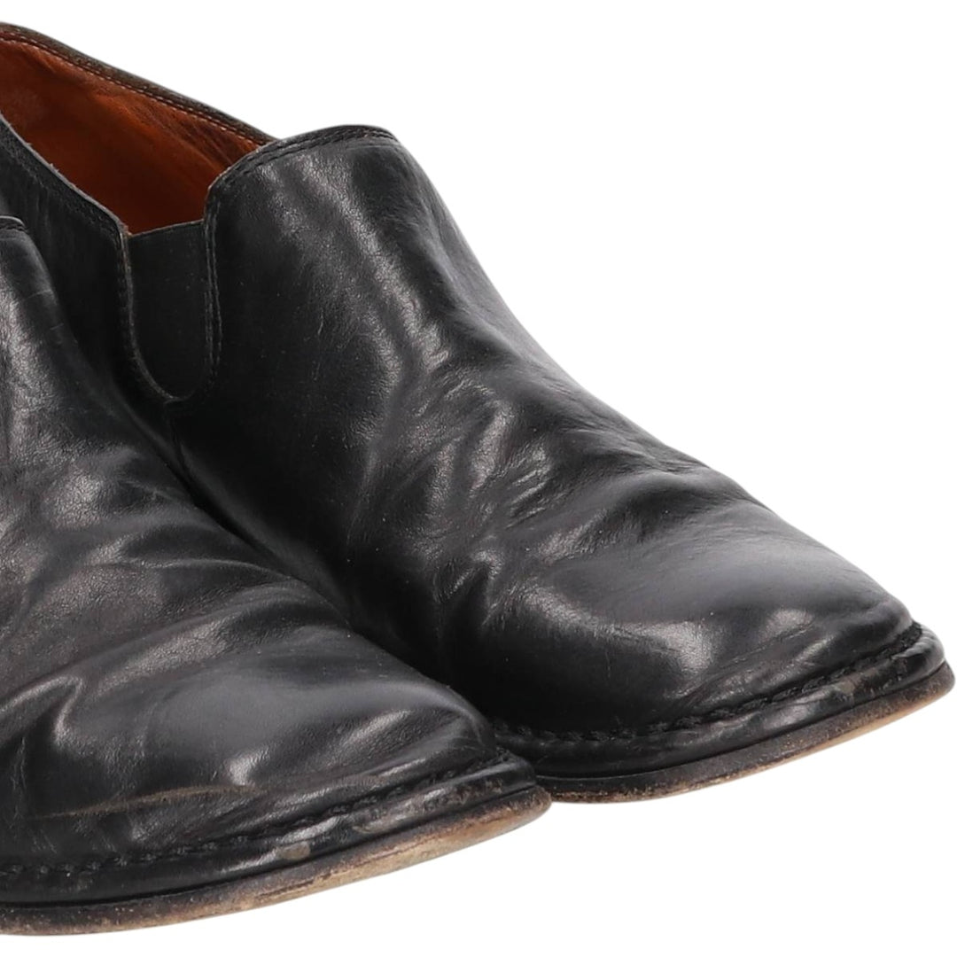 JOHN VARVATOS Side Gore Shoes Made in Italy Size 9 Men's 27.0cm genuine leather black type Vintage Second Hand